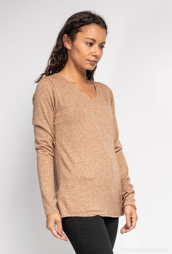 Basic-Pullover mit V-Ausschnitt